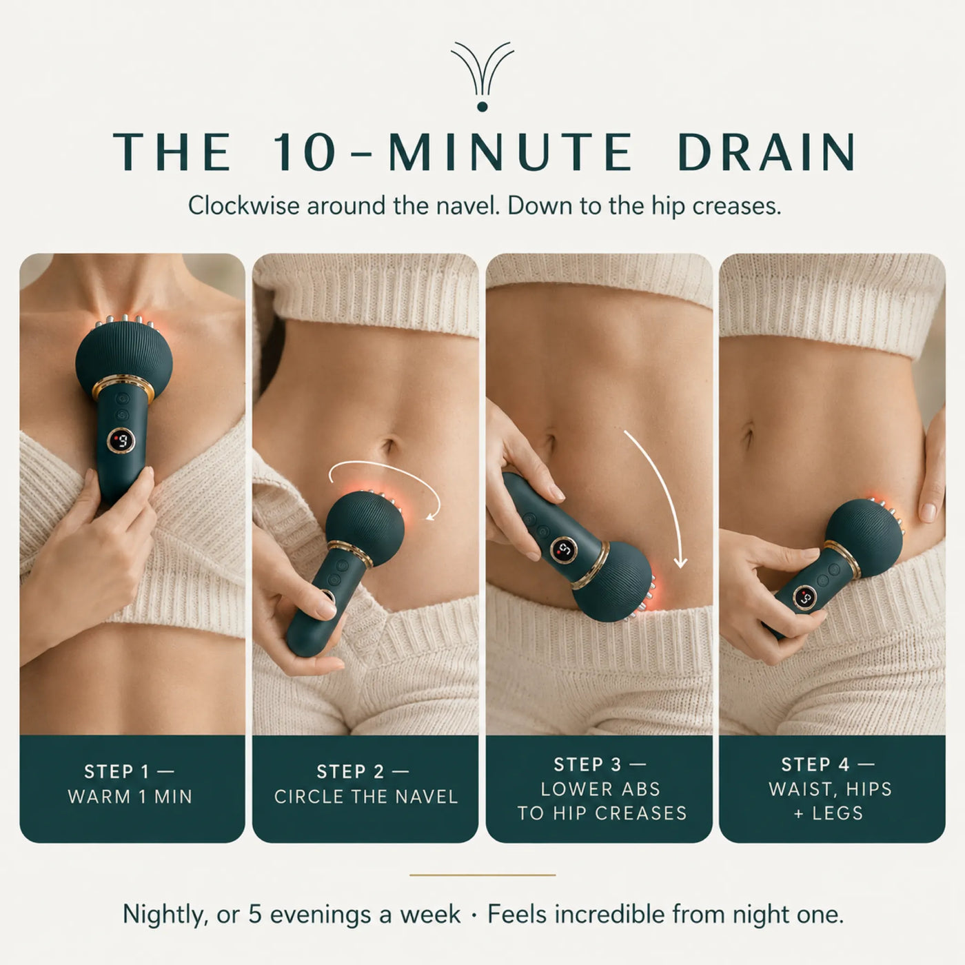 Drenava™ — Warm Brazilian Lymphatic Drainage Massager