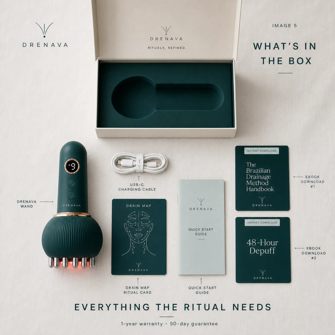 Drenava™ — Warm Brazilian Lymphatic Drainage Massager